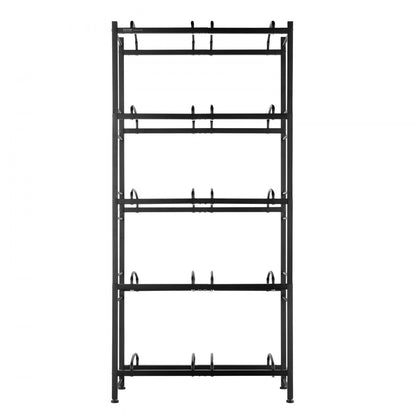 10 Water Bottle Rack-B - 5-Tier Black Water Bottle Holder for 10 Bottles