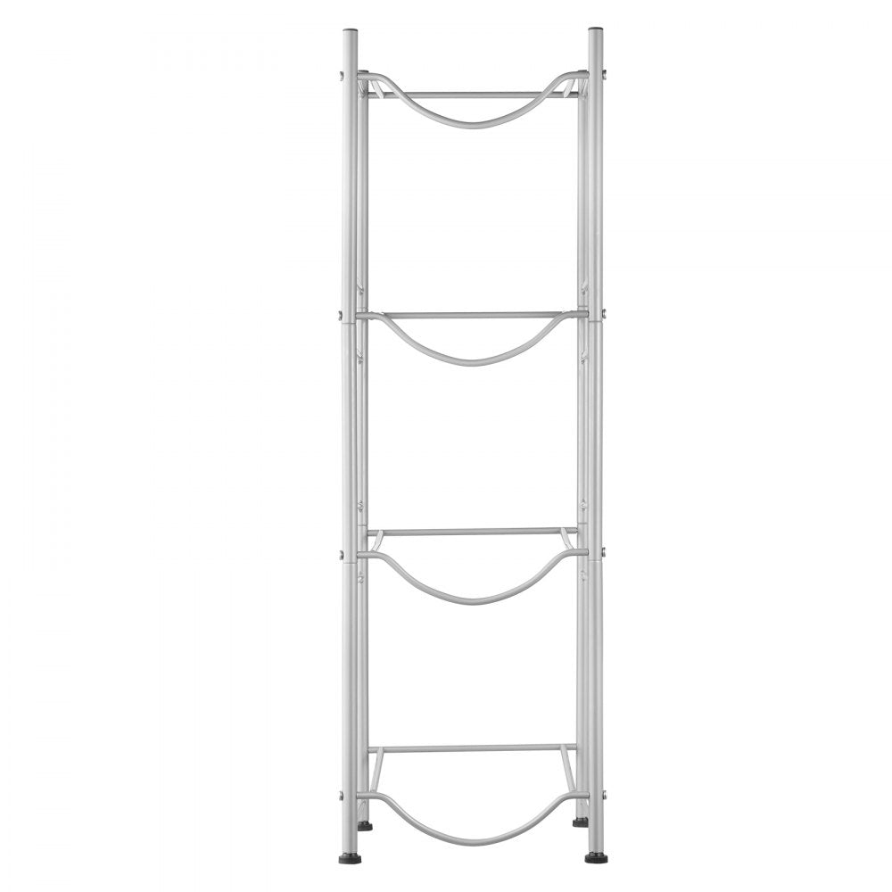 4 Water Bottle Rack-S - 4-Tier Cast Iron Water Jug Holder, 13"x13"x41.2"
