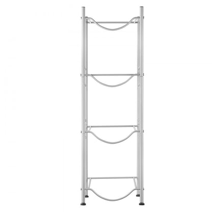 4 Water Bottle Rack-S - 4-Tier Cast Iron Water Jug Holder, 13"x13"x41.2"
