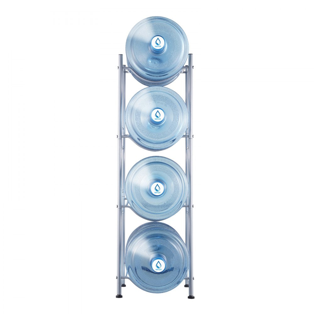 4 Water Bottle Rack-S - 4-Tier Cast Iron Water Jug Holder, 13"x13"x41.2"