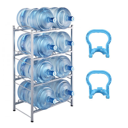 8 Water Bottle Rack-S - 8-Bottle Vertical Holder for 3 & 5-Gallon Jugs