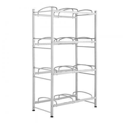 8 Water Bottle Rack-S - 8-Bottle Vertical Holder for 3 & 5-Gallon Jugs