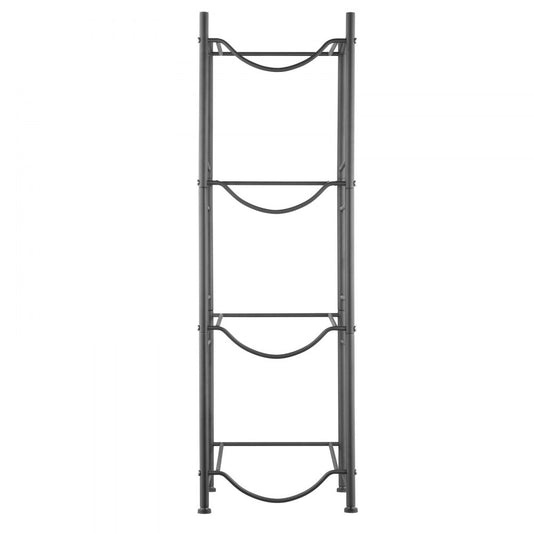 4 Water Bottle Rack-B - Durable Cast Iron 4-Bottle Holder, 13x13x41.2 in