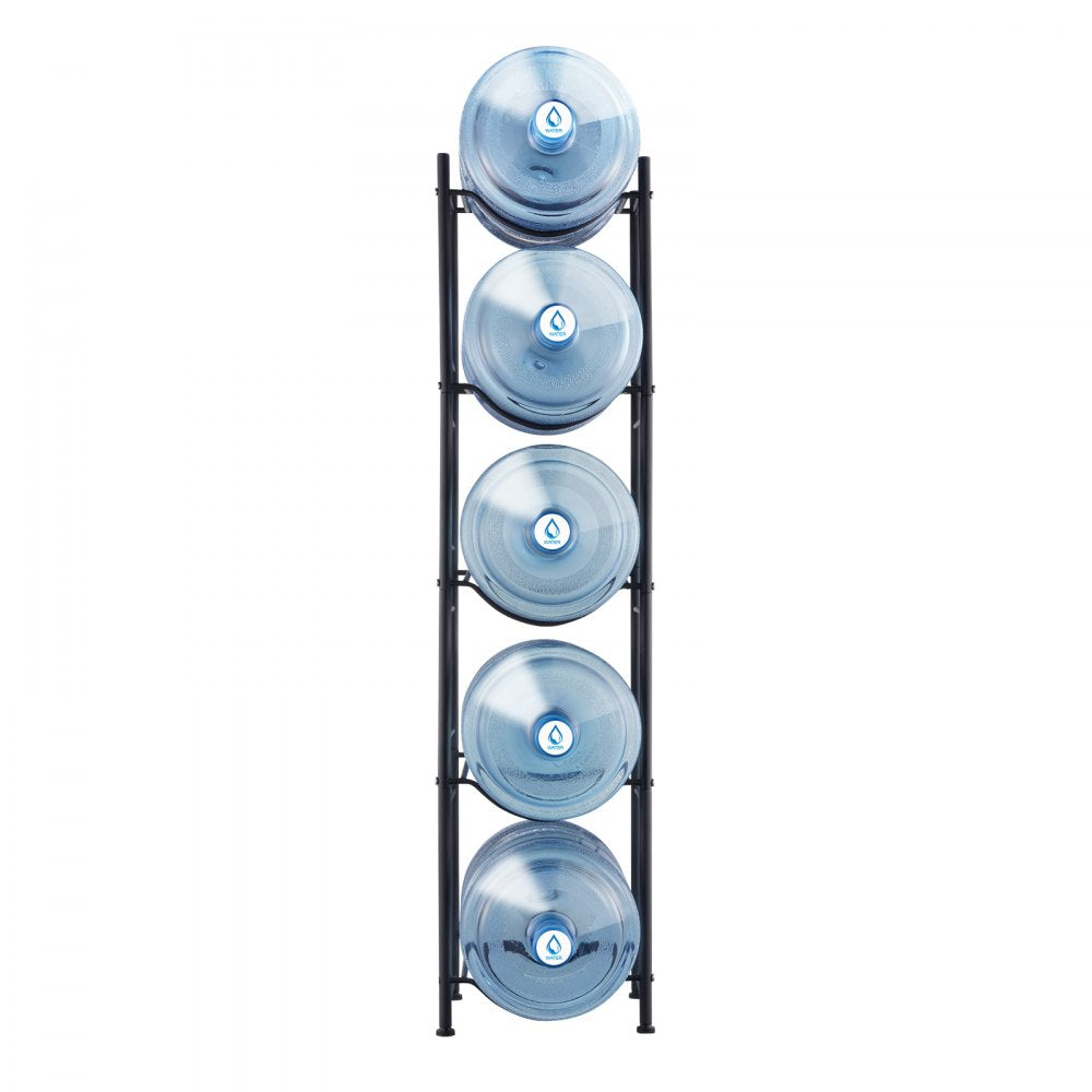 5 Water Bottle Rack-B - 5-Tier Cast Iron Water Jug Holder for 5 Bottles