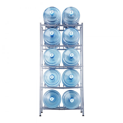 10 Water Bottle Rack-S - Durable 5-Tier Water Jug Holder for 10 Bottles