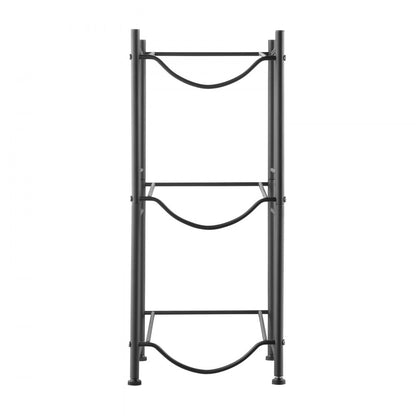 3 Water Bottle Rack-B - 3-Tier Cast Iron Water Jug Holder, 13"x13"x29"