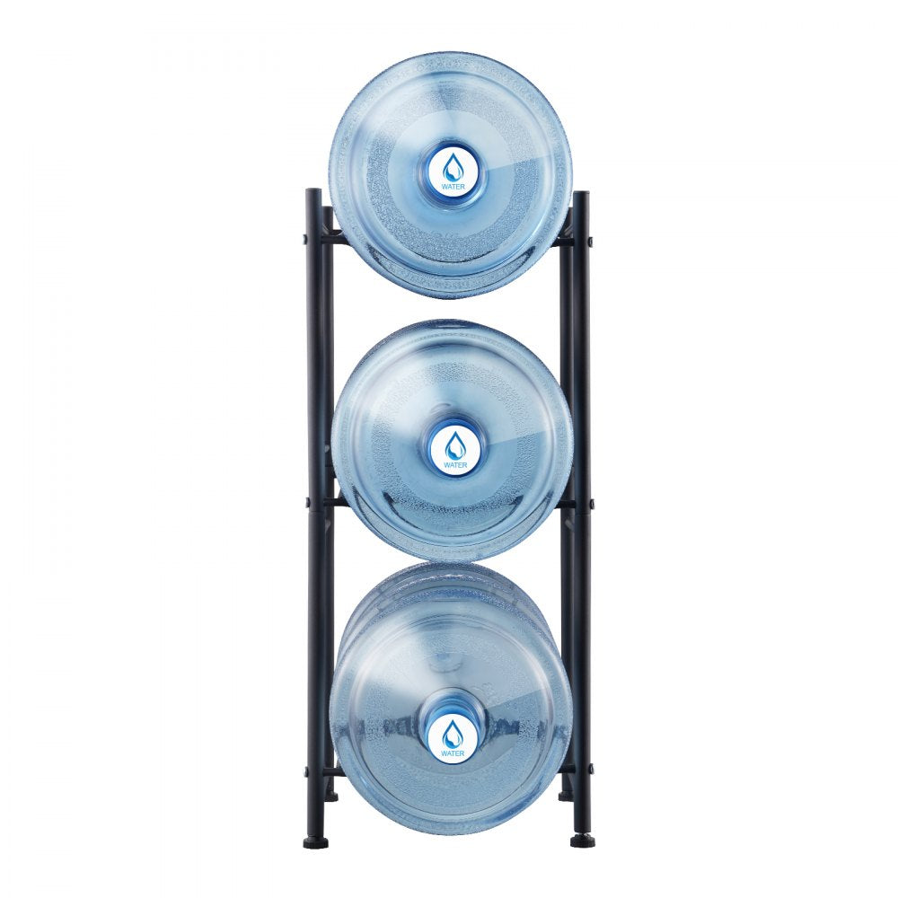 3 Water Bottle Rack-B - 3-Tier Cast Iron Water Jug Holder, 13"x13"x29"