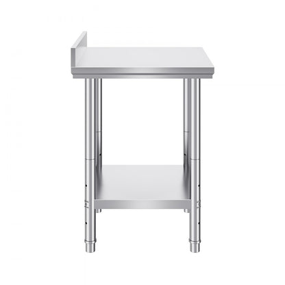 GZT60*60*88 - VEVOR 60"x60" Stainless Steel Prep Table with Adjustable Shelves