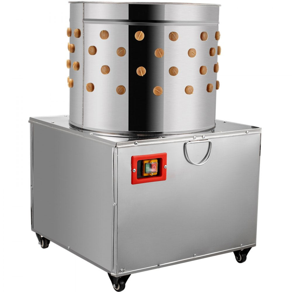 010575038224 - 240 RPM Stainless Steel Chicken Plucker with Rubber Fingers