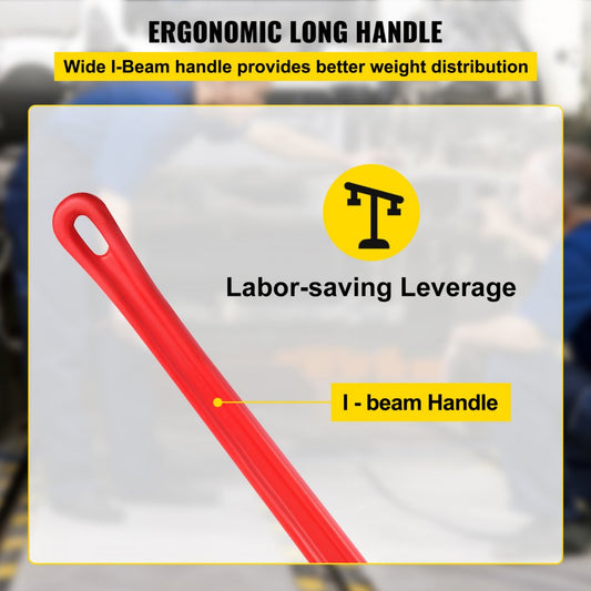 010464814576 - 60" Steel Pipe Wrench with Adjustable Jaw for Heavy-Duty Use