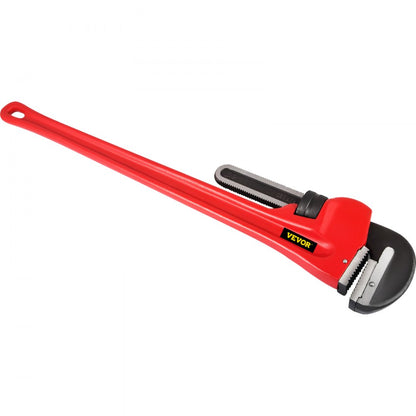 010464814576 - 60" Steel Pipe Wrench with Adjustable Jaw for Heavy-Duty Use
