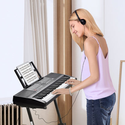 BD-663 - 61-Key Electric Keyboard with Headphones & Dual Speakers