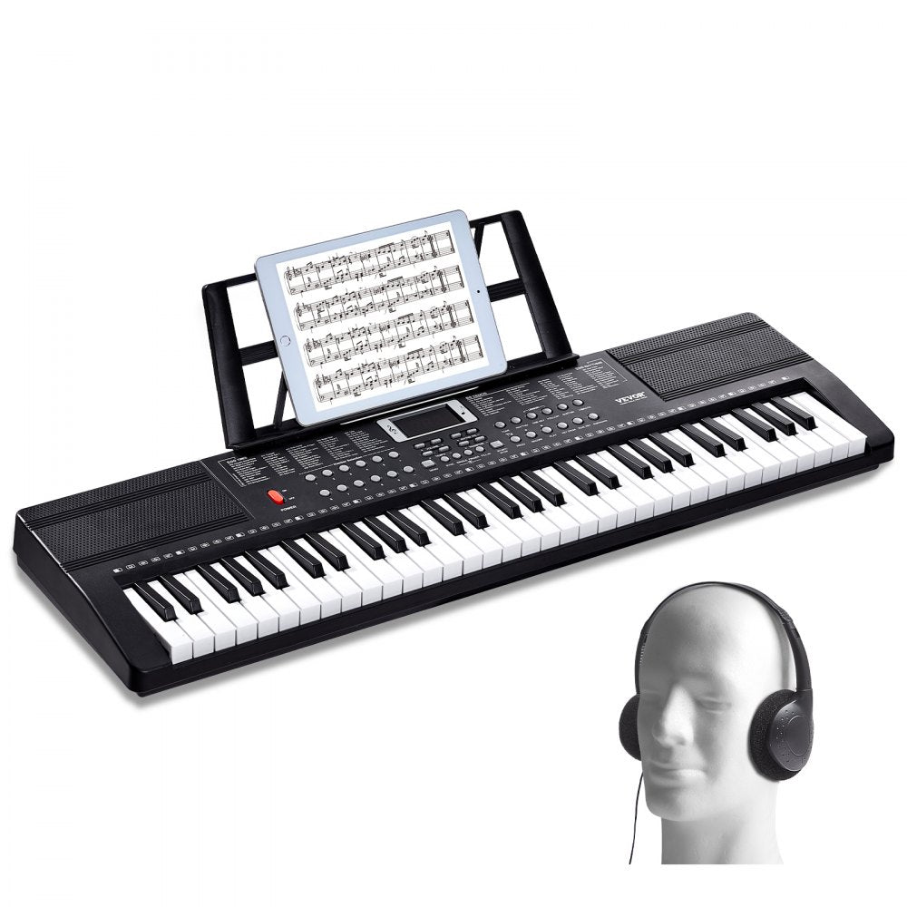 BD-663 - 61-Key Electric Keyboard with Headphones & Dual Speakers