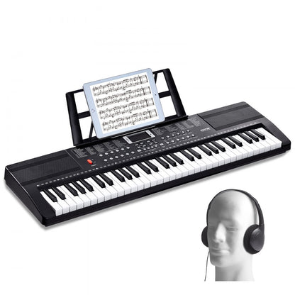 BD-663 - 61-Key Electric Keyboard with Headphones & Dual Speakers