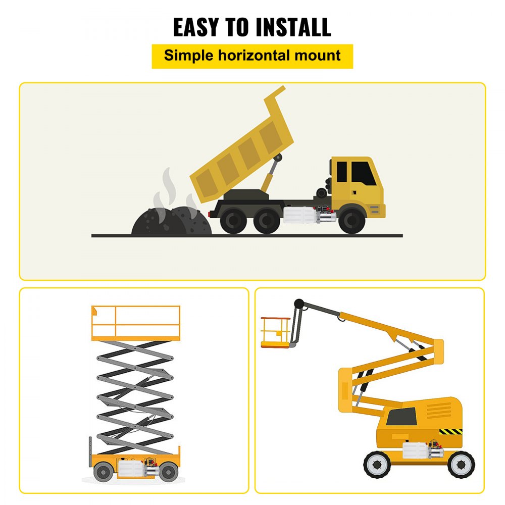010377084563 - 6-Quart 12V Hydraulic Pump for Dump Trailers & Lifting