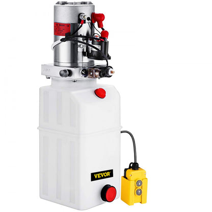 010377084563 - 6-Quart 12V Hydraulic Pump for Dump Trailers & Lifting