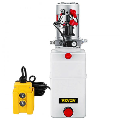 010377084563 - 6-Quart 12V Hydraulic Pump for Dump Trailers & Lifting