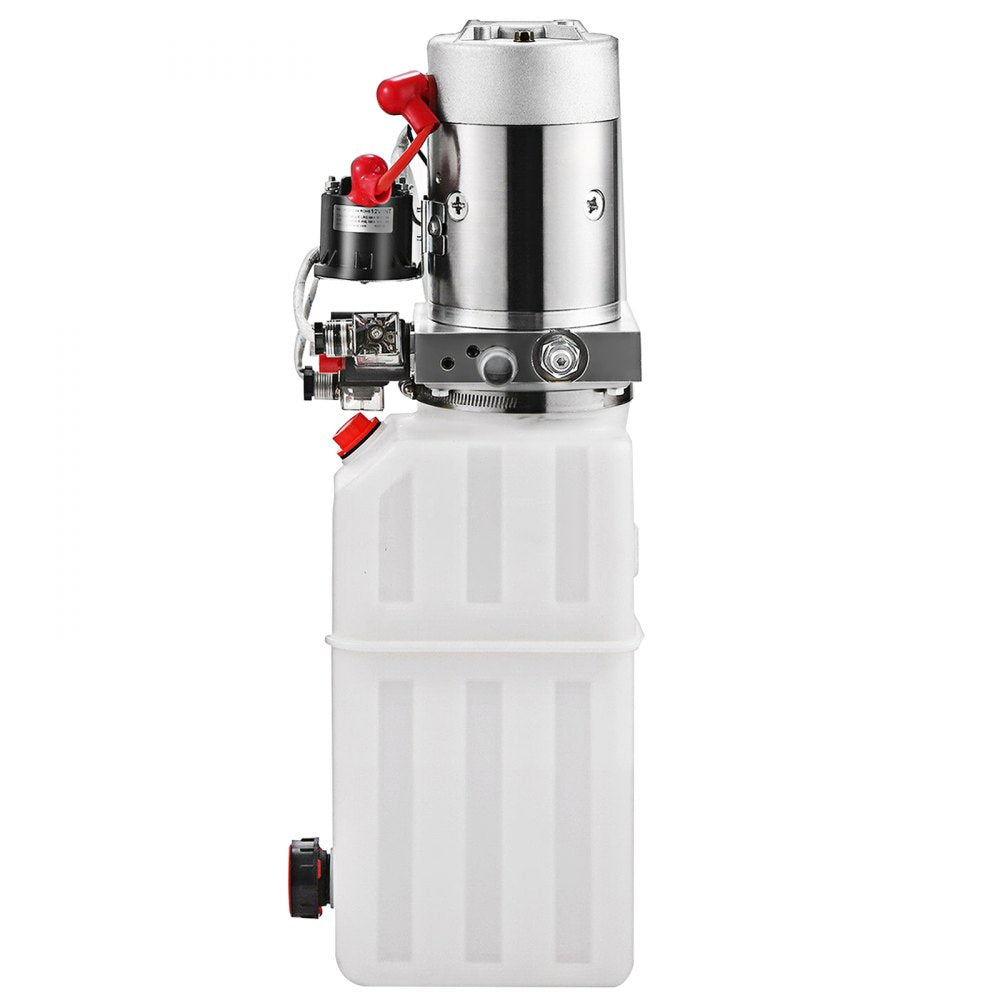 010854713406 - 6 Quart DC 12V Hydraulic Pump for Dump Trailers