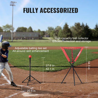 010513106823 - Durable 7x7 ft Baseball Practice Net for Skills Training
