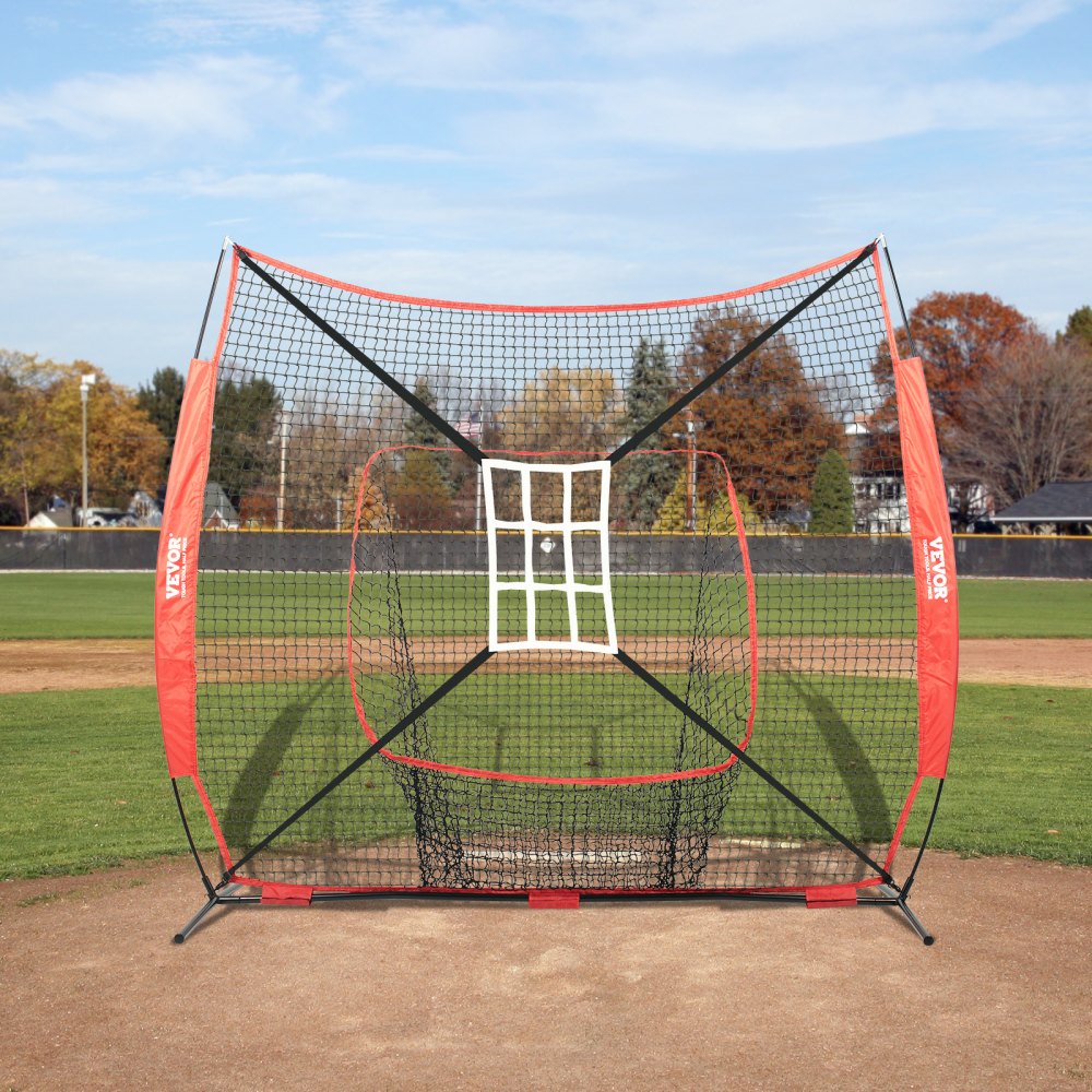 010513106823 - Durable 7x7 ft Baseball Practice Net for Skills Training