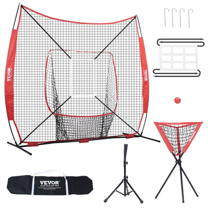010513106823 - Durable 7x7 ft Baseball Practice Net for Skills Training