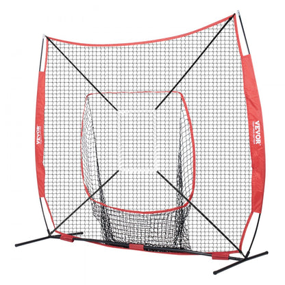 010219766837 - VEVOR 7x7 ft Durable Baseball Practice Net for Easy Setup