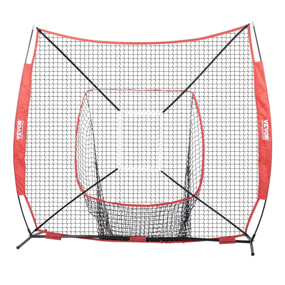 010219766837 - VEVOR 7x7 ft Durable Baseball Practice Net for Easy Setup