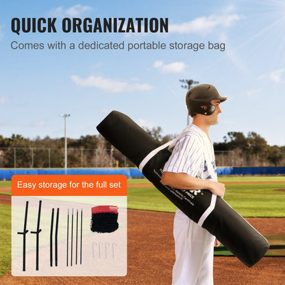 010644418759 - VEVOR 7x7 ft Practice Net for Baseball & Softball Training
