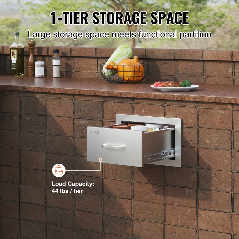 KM-CTG-2302-SKU12 - Stainless Steel Outdoor Kitchen Drawers for Ample Storage