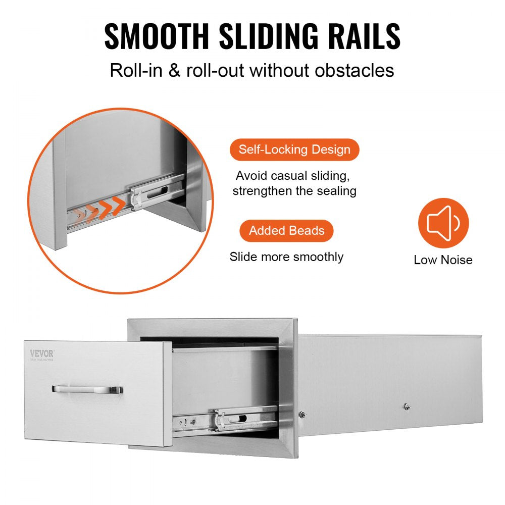 KM-CTG-2302-SKU12 - Stainless Steel Outdoor Kitchen Drawers for Ample Storage