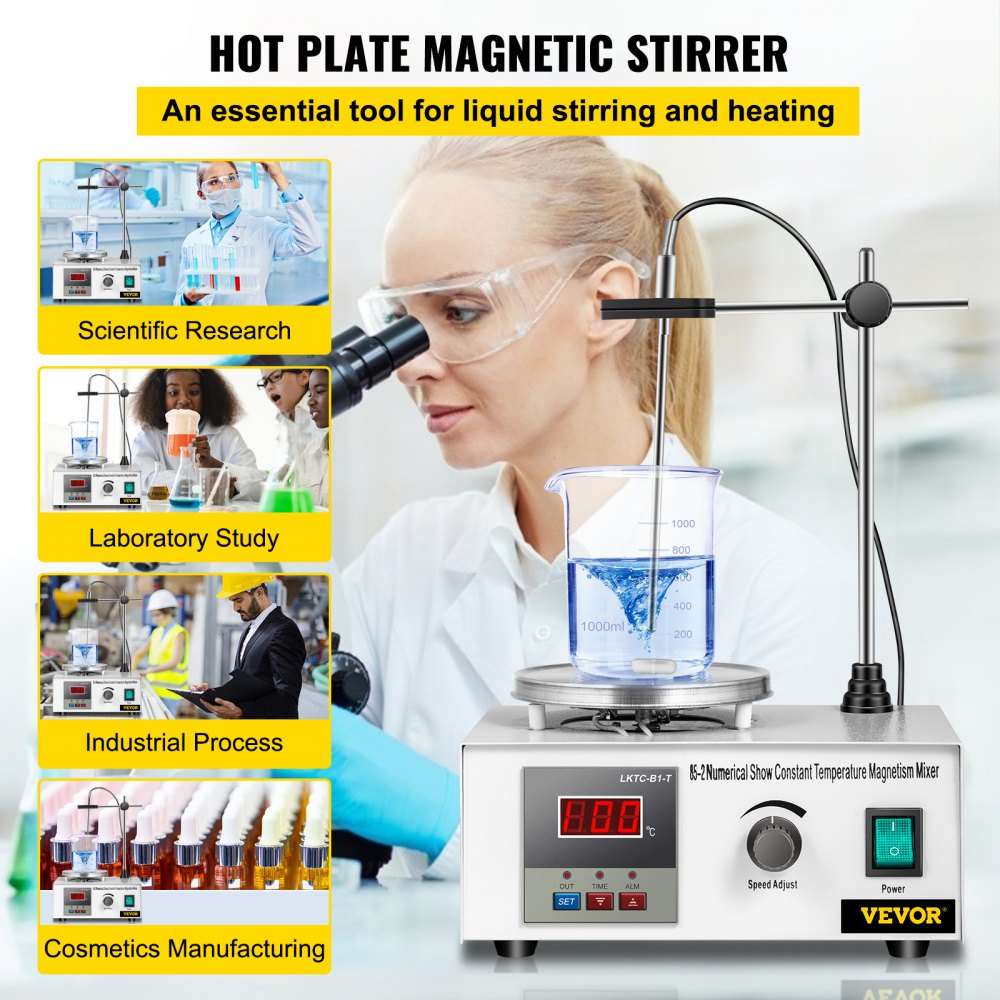 85-2 - Stainless Steel Stir Plate with 0-2000 RPM Control