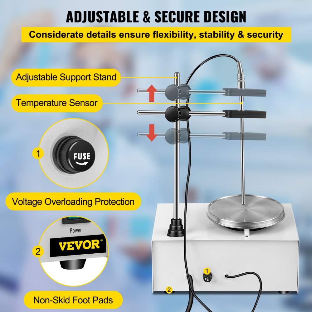85-2 - Stainless Steel Stir Plate with 0-2000 RPM Control