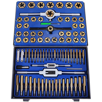 010757847477 - 86-Piece Tungsten Steel Tap and Die Set for Precision Work
