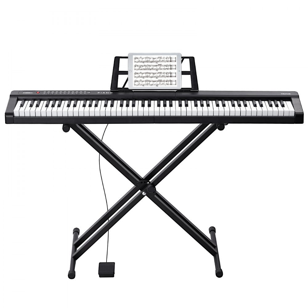BD-881D - 88-Key Semi-Weighted Digital Piano with Adjustable Stand
