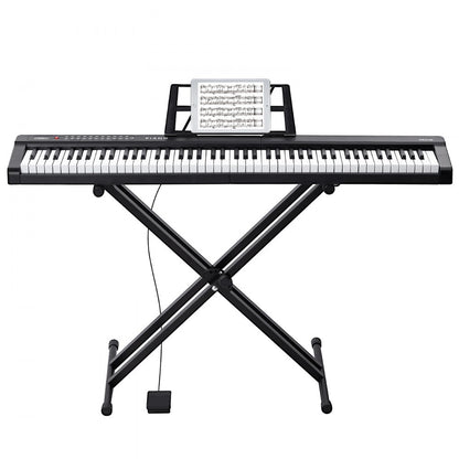 BD-881D - 88-Key Semi-Weighted Digital Piano with Adjustable Stand