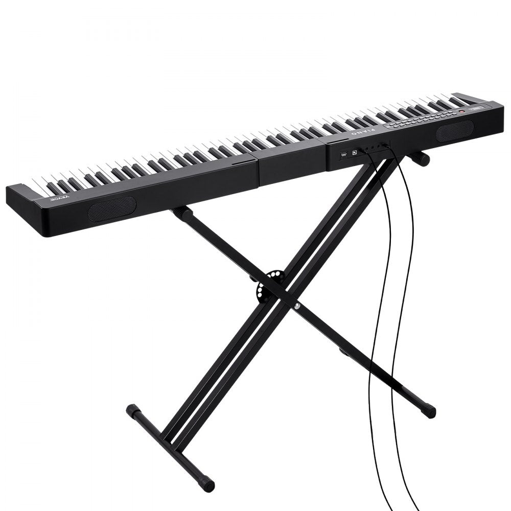 BD-881D - 88-Key Semi-Weighted Digital Piano with Adjustable Stand