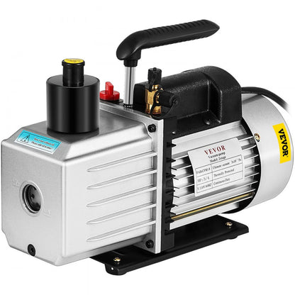 2RS-2 - 8CFM Dual-Stage Rotary Vane Vacuum Pump, Lightweight Aluminum Design