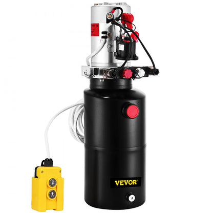 010477816368 - 8 Quart Double Acting 12V Hydraulic Pump for Versatile Lifting