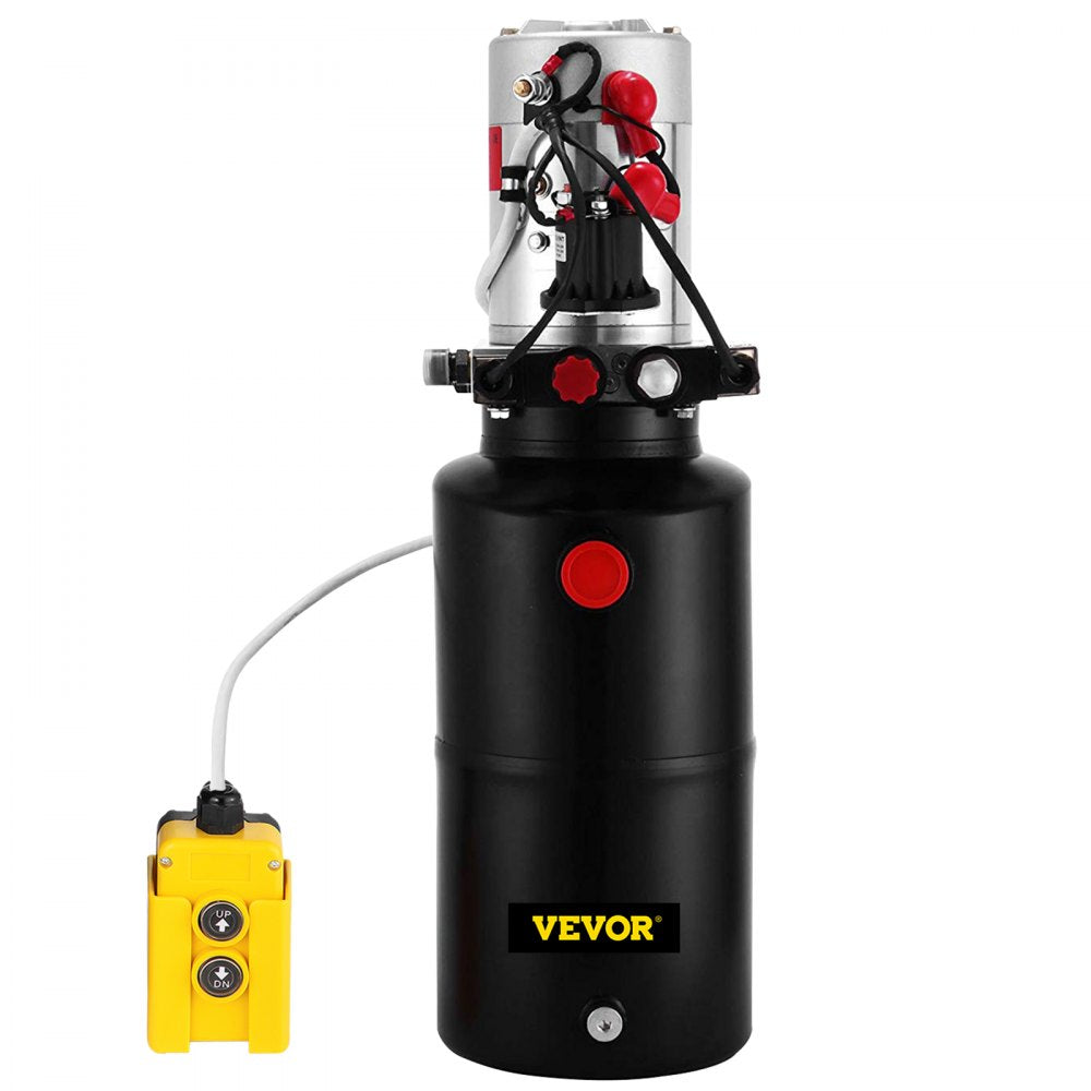 010477816368 - 8 Quart Double Acting 12V Hydraulic Pump for Versatile Lifting