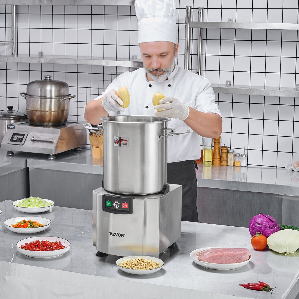 FC-18V1 - 19QT Stainless Steel Food Processor with Powerful 1500W Motor
