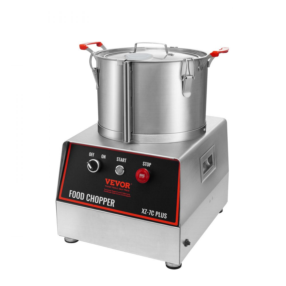 XZ-7C - 7-Quart Stainless Steel Food Processor with Powerful 750W Motor
