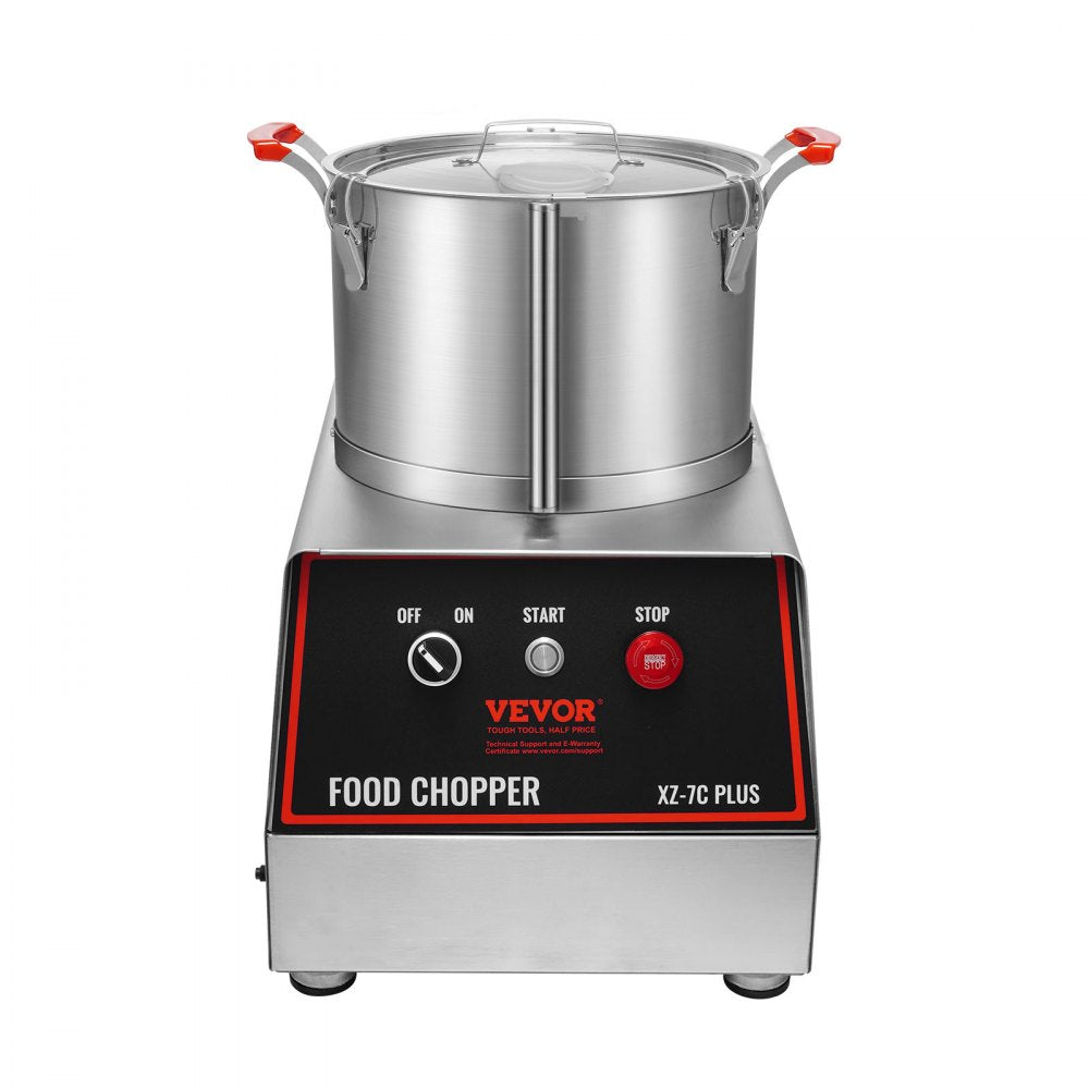 XZ-7C - 7-Quart Stainless Steel Food Processor with Powerful 750W Motor