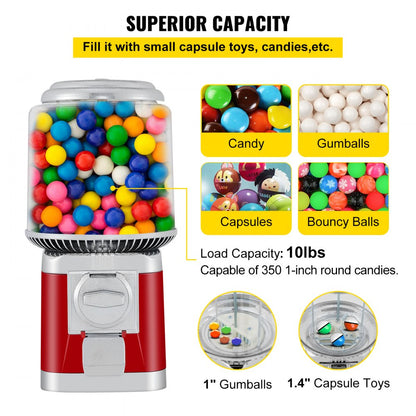 010907294110 - Compact Gumball Machine for 1" Candy and Capsules
