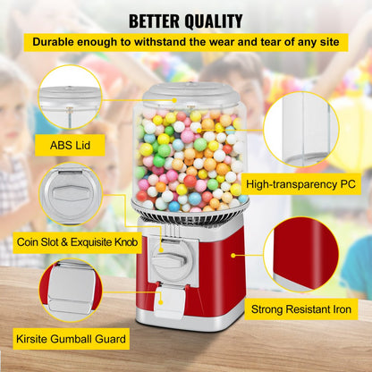 010907294110 - Compact Gumball Machine for 1" Candy and Capsules