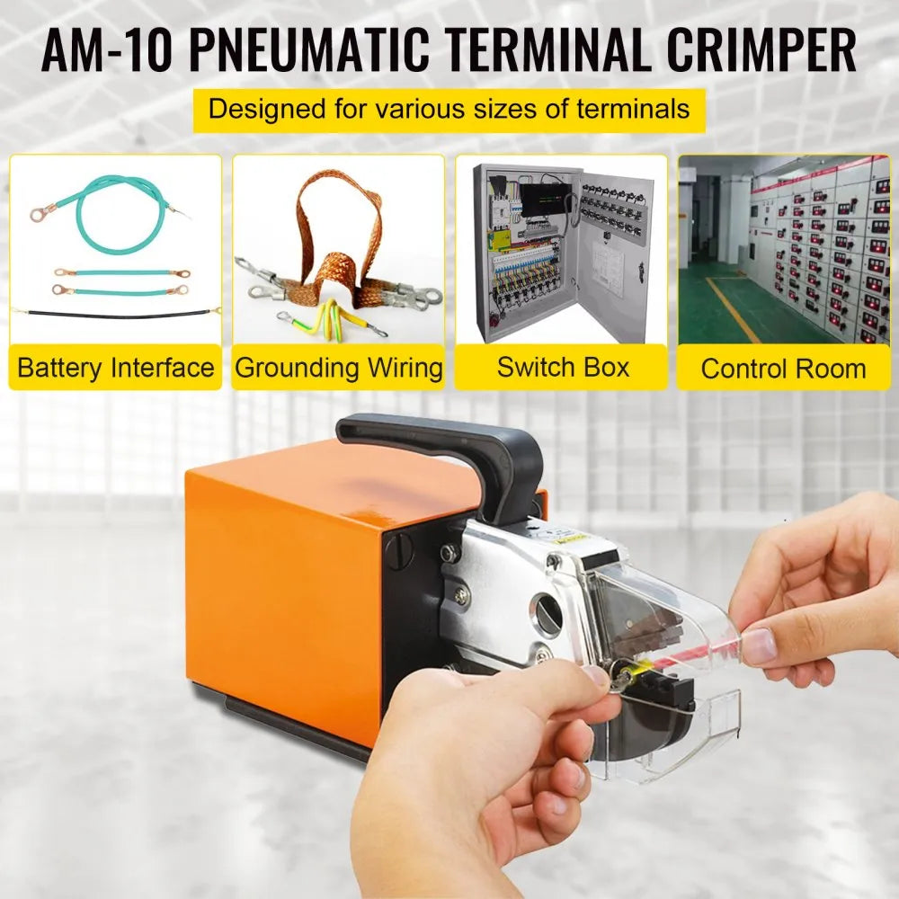AM-10 - High-Efficiency Pneumatic Crimping Tool for Terminals up to 35 mm²