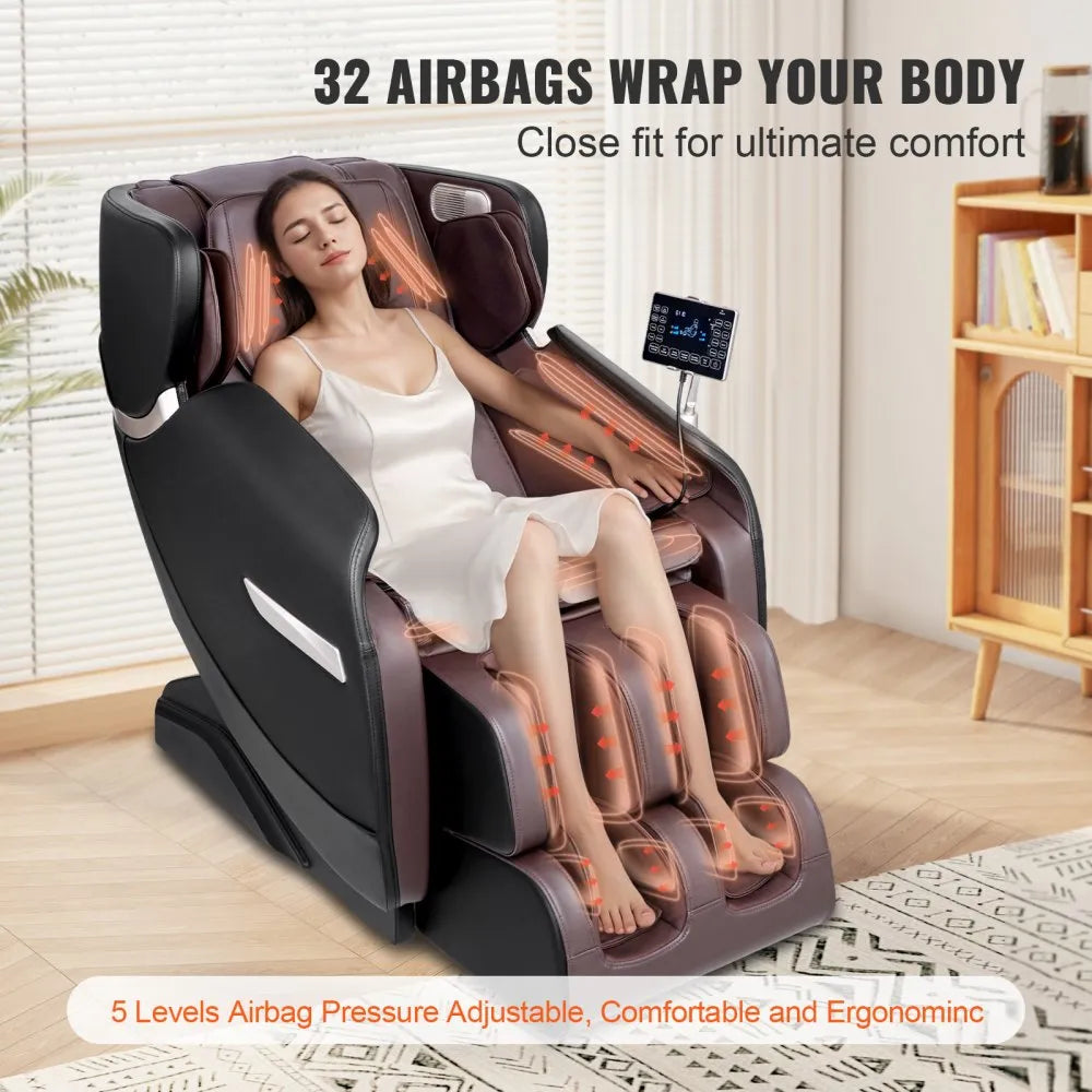 BH-1808 - Full Body Massage Chair with 32 Airbags & 8 Rollers