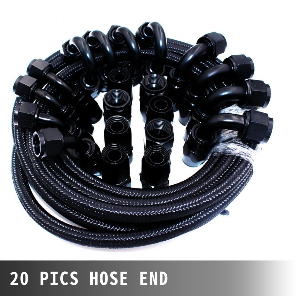 010157581219 - 32.8ft Braided 6AN Fuel Line Hose Kit for High Performance