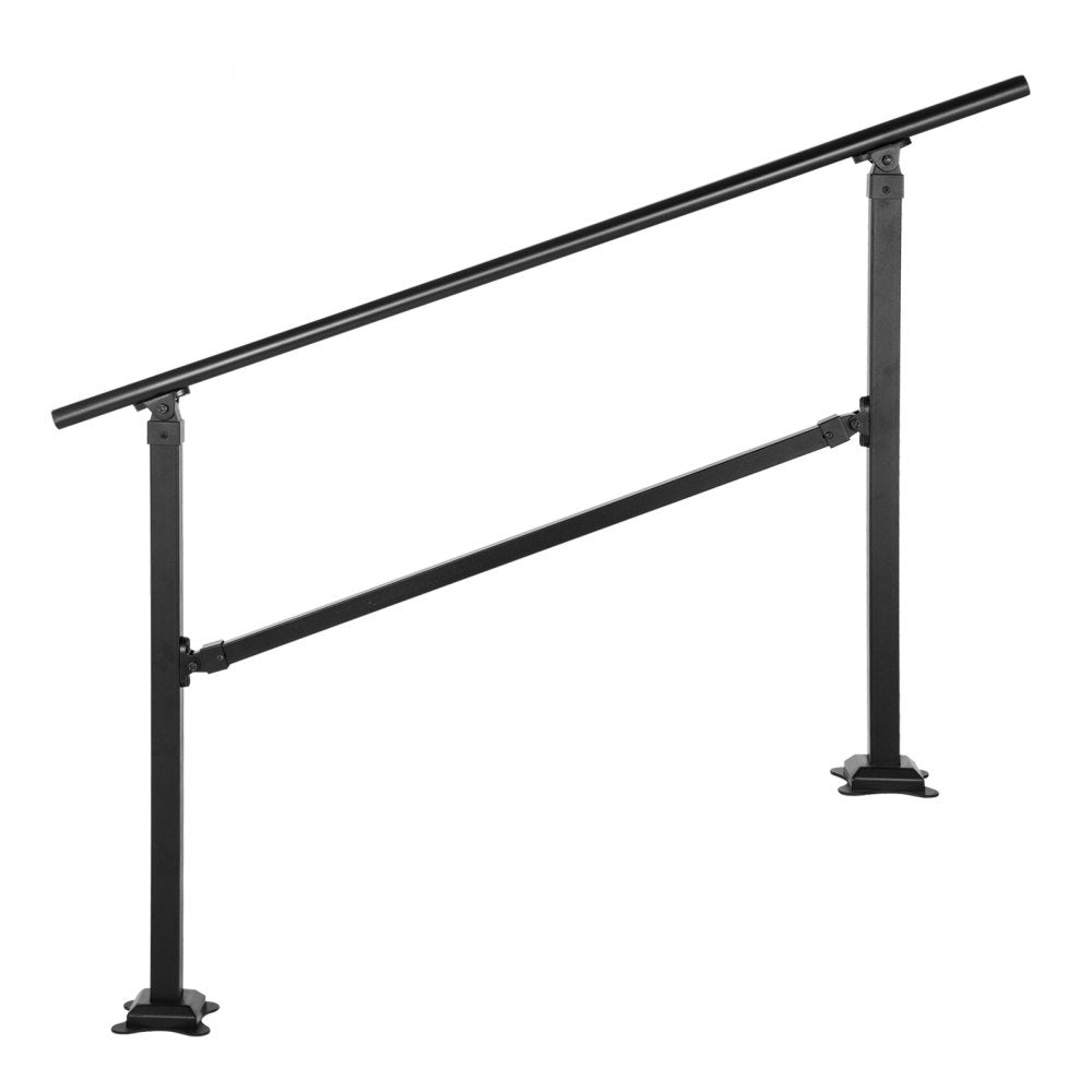 VV-OSR-4 - Adjustable 0-5 Steps Wrought Iron Stair Railing for Safety