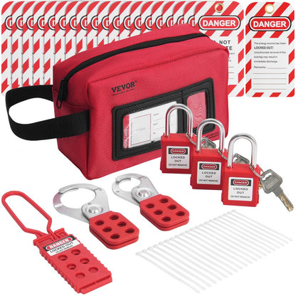BD-ZT1 - 26-Piece Lockout Tagout Kit with Padlocks & Carrying Bag