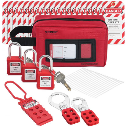 BD-ZT1 - 26-Piece Lockout Tagout Kit with Padlocks & Carrying Bag